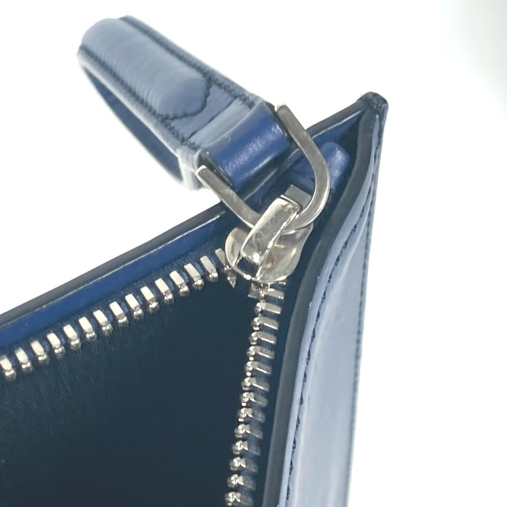 Salvatore Ferragamo ガンチーニ カバン ポーチ ストラップ付 クラッチバッグ レザー メンズ ブルー