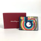 Salvatore Ferragamo Logo Business Card Holder, Pass Case, Card Case, Leather, Unisex, Multicolor