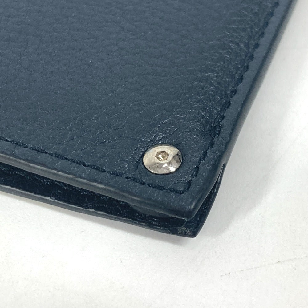 Salvatore Ferragamo Logo Business Card Holder, Pass Case, Card Case, Leather, Unisex, Multicolor