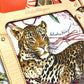 Salvatore Ferragamo Animal Print Tiger Shoulder Bag, Nylon Tote Bag, Multicolor