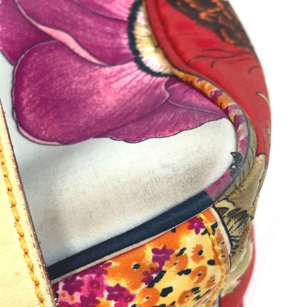 Salvatore Ferragamo Animal Print Tiger Shoulder Bag, Nylon Tote Bag, Multicolor