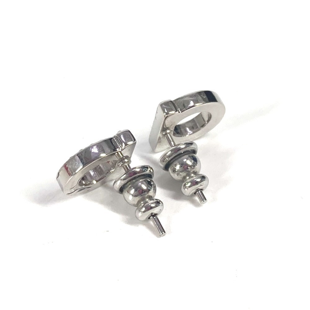 Salvatore Ferragamo 76 0123 ガンチーニ ラインストーン アクセサリー ピアス メタル ユニセックス シルバー