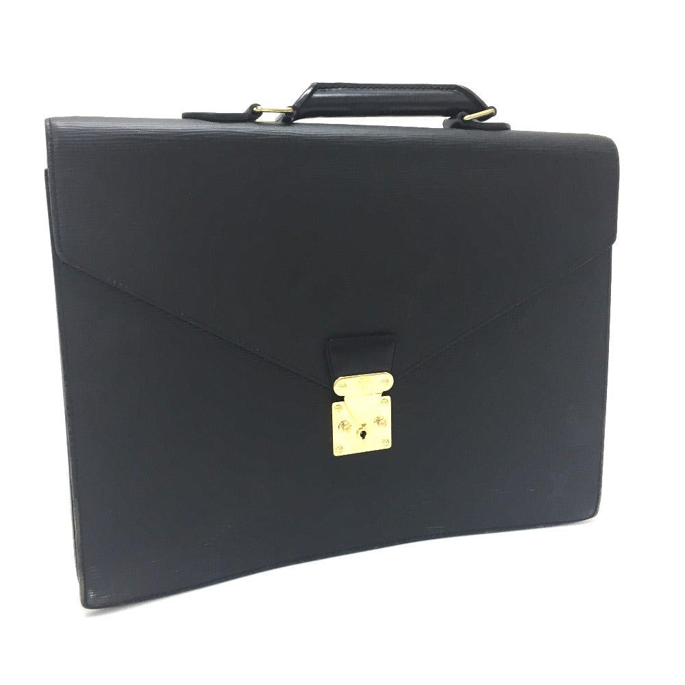 LOUIS VUITTON M54412 Epi Ambassador Briefcase, Men's Epi Leather Business Bag in Creel Black
