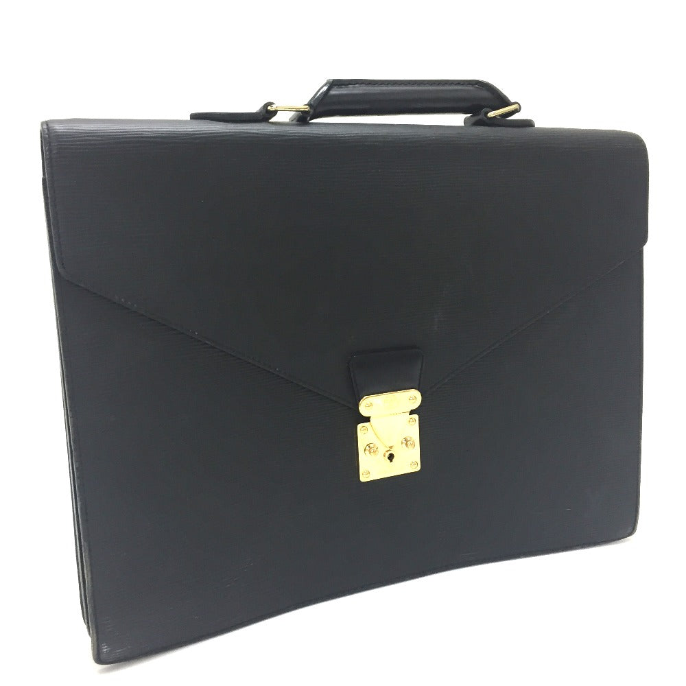 LOUIS VUITTON M54412 Epi Ambassador Briefcase, Men's Epi Leather Business Bag in Creel Black
