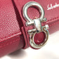Salvatore Ferragamo ロゴ ウォッチケース 時計ケース ポーチ レザー メンズ レッド