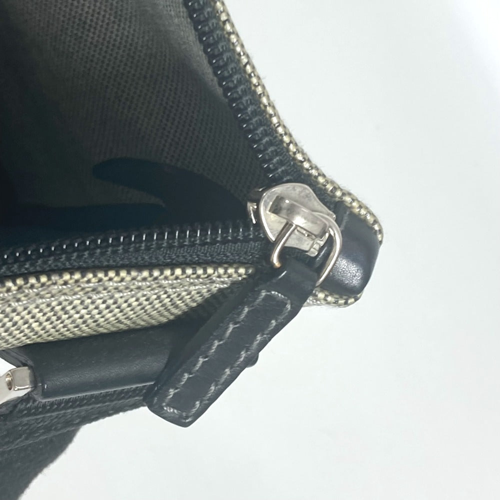 Salvatore Ferragamo ロゴ ポシェット カバン 斜め掛け ショルダーバッグ コーティングキャンバス ユニセックス グレー