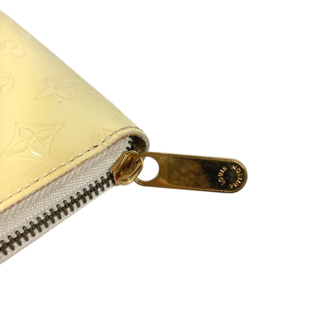 LOUIS VUITTON M91471 MonogramVernis Zippy Wallet Zip Around Long Wallet Long Wallet MonogramVernis Perle White Used