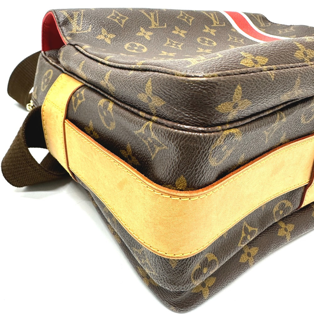 LOUIS VUITTON M41431 モノグラム チャイナラン ナヴィグリオ 2008年限定 ショルダーバッグ モノグラムキャンバス ユニセックス ブラウン