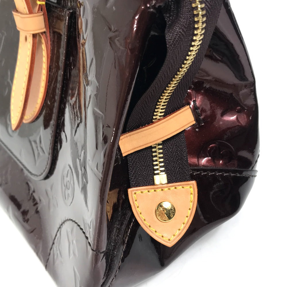 LOUIS VUITTON M93510 モノグラムヴェルニ ローズウッド アヴェニュー カバン 肩掛け ショルダーバッグ パテントレザー レディース アマラント ワインレッド