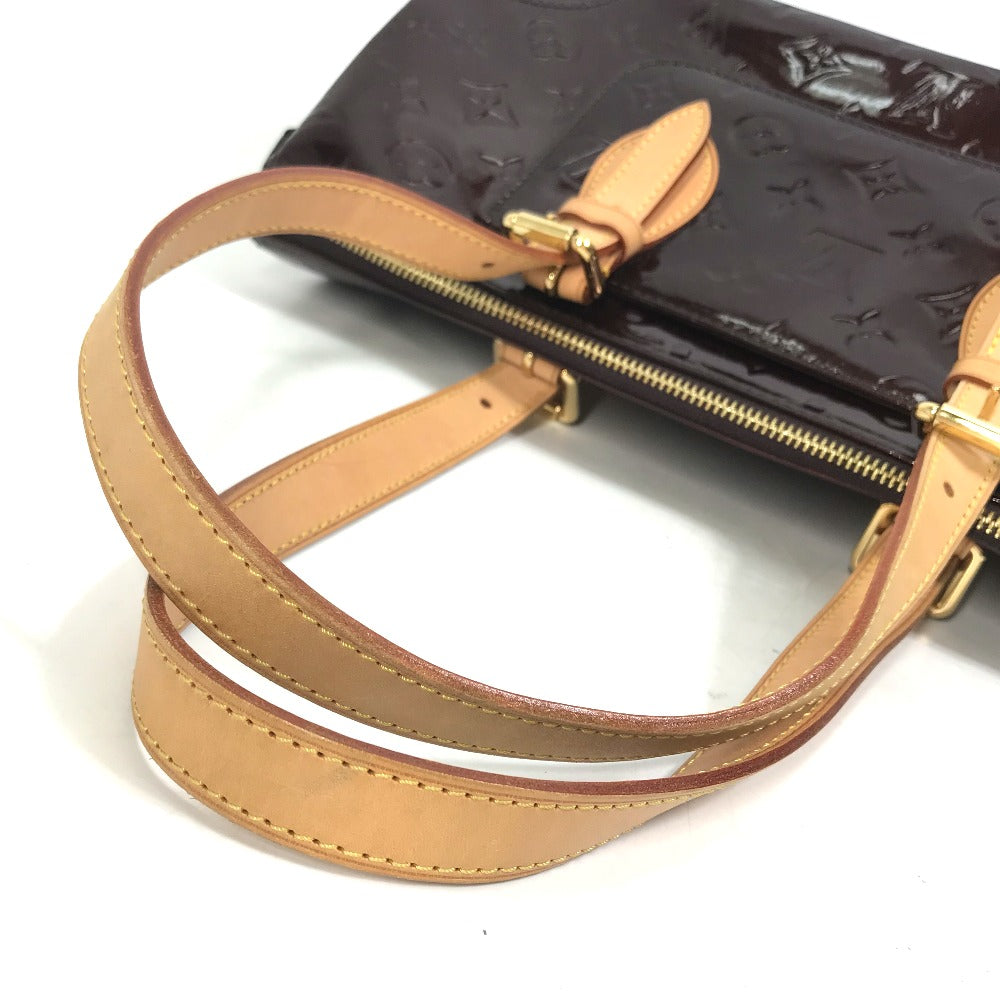 LOUIS VUITTON M93510 モノグラムヴェルニ ローズウッド アヴェニュー カバン 肩掛け ショルダーバッグ パテントレザー レディース アマラント ワインレッド