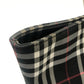 BURBERRY London Check pattern Bag Hand Bag Tote Bag Canvas Black Used