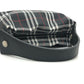 BURBERRY London Check pattern Cosmetics Pouch Pouch Canvas Black Used