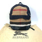 BURBERRY 3958527 Mega Check Backpack, Canvas/Leather, Men's, Beige