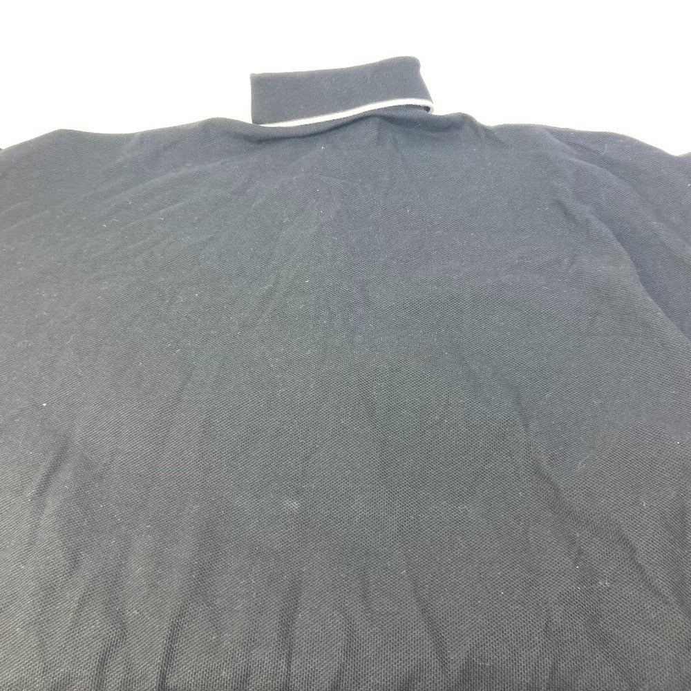 BURBERRY 8015131 Women's Black Cotton Poncho with TB Logo Two-Tone Print