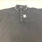 BURBERRY 8015131 Women's Black Cotton Poncho with TB Logo Two-Tone Print