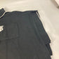 BURBERRY 8015131 Women's Black Cotton Poncho with TB Logo Two-Tone Print