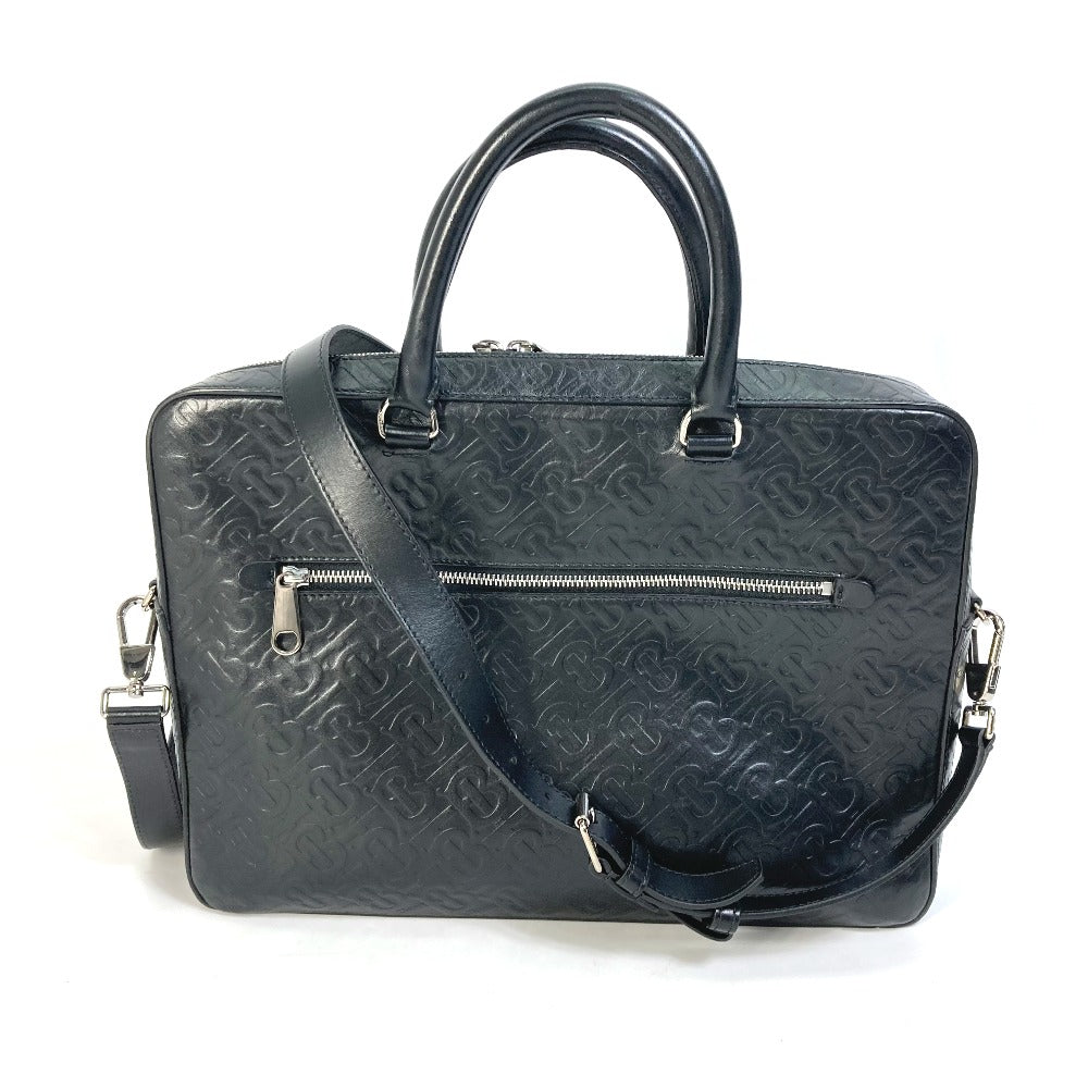 BURBERRY 8014391 Handbag, Crossbody, TB, 2-Way Shoulder Bag, Business Bag, Leather, Men's, Black