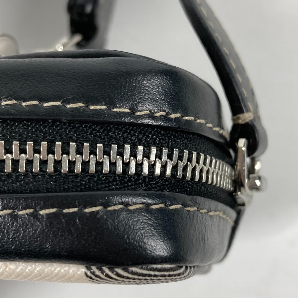 BURBERRY 小銭入れ 財布 チェック ストラップ付 ポーチ コインケース レザー/PVC レディース ブラック