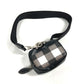 BURBERRY 小銭入れ 財布 チェック ストラップ付 ポーチ コインケース レザー/PVC レディース ブラック