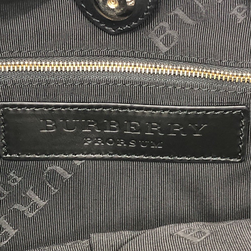 BURBERRY Burberry Prorsum Big Crush-in-Heart Print - All-over heart pattern Drawstring Handbag Tote Bag Pony-Hair/Leather Brown/Black Used