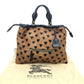 BURBERRY Burberry Prorsum Big Crush-in-Heart Print - All-over heart pattern Drawstring Handbag Tote Bag Pony-Hair/Leather Brown/Black Used