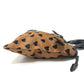 BURBERRY Burberry Prorsum Big Crush-in-Heart Print - All-over heart pattern Drawstring Handbag Tote Bag Pony-Hair/Leather Brown/Black Used