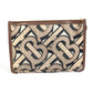 BURBERRY TB Print Clutch Bag, Zippered PVC/Leather, Men's, Brown