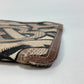 BURBERRY TB Print Clutch Bag, Zippered PVC/Leather, Men's, Brown
