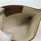 BURBERRY TB Print Clutch Bag, Zippered PVC/Leather, Men's, Brown
