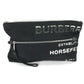 BURBERRY 8014756 Horseferry Clutch Bag, Nylon, Men's, Black