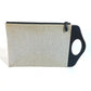 BURBERRY logo handbag, 2-way bag, clutch bag, men's, gray