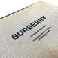 BURBERRY logo handbag, 2-way bag, clutch bag, men's, gray