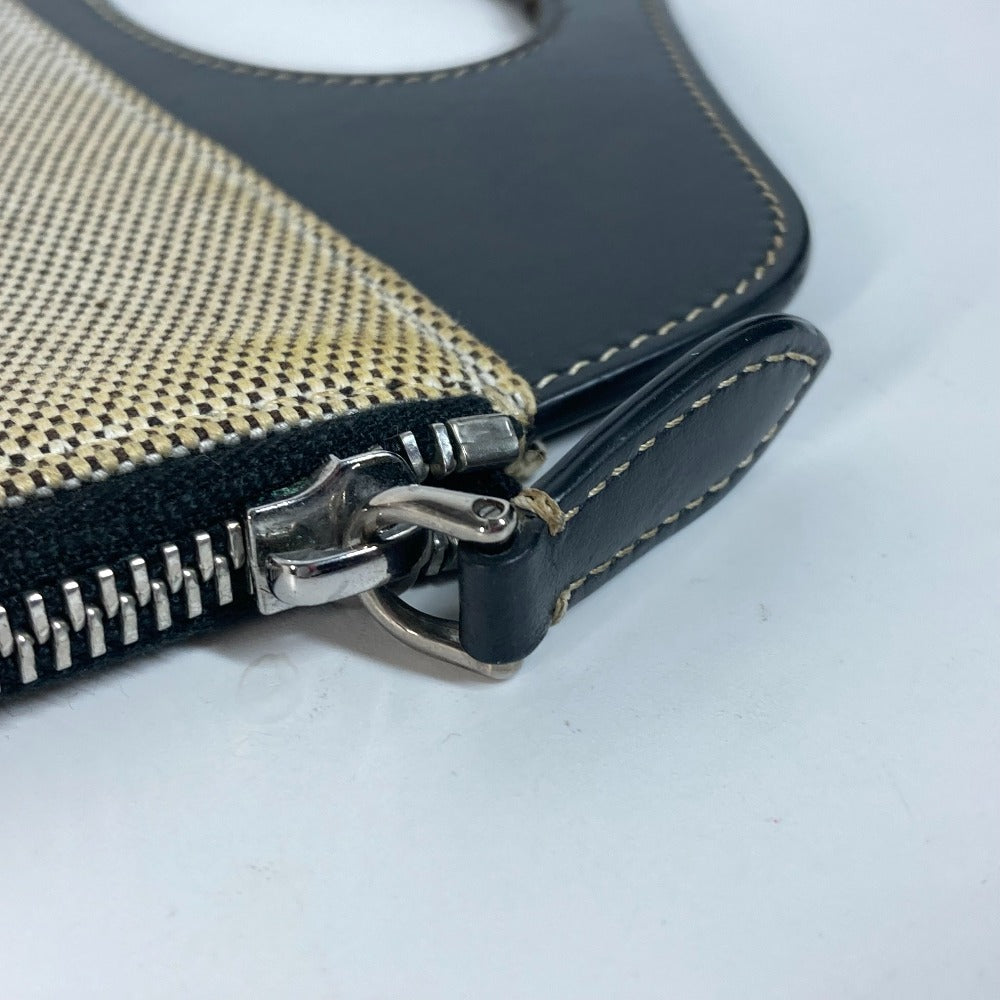 BURBERRY logo handbag, 2-way bag, clutch bag, men's, gray