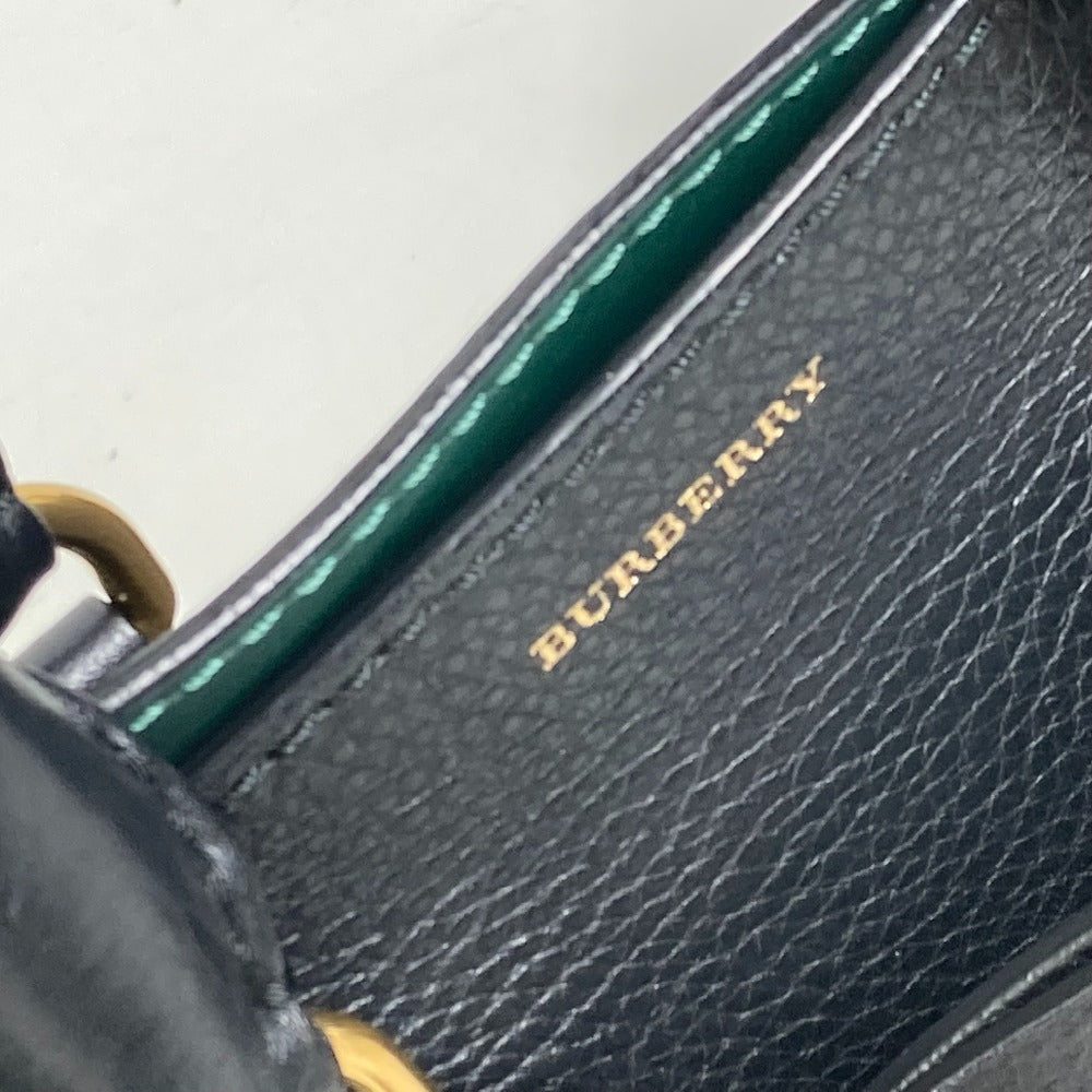 BURBERRY 4076733 Handbag, Shoulder Bag, Logo Belt Bag, 2-Way Shoulder Bag, Leather, Women's, Black
