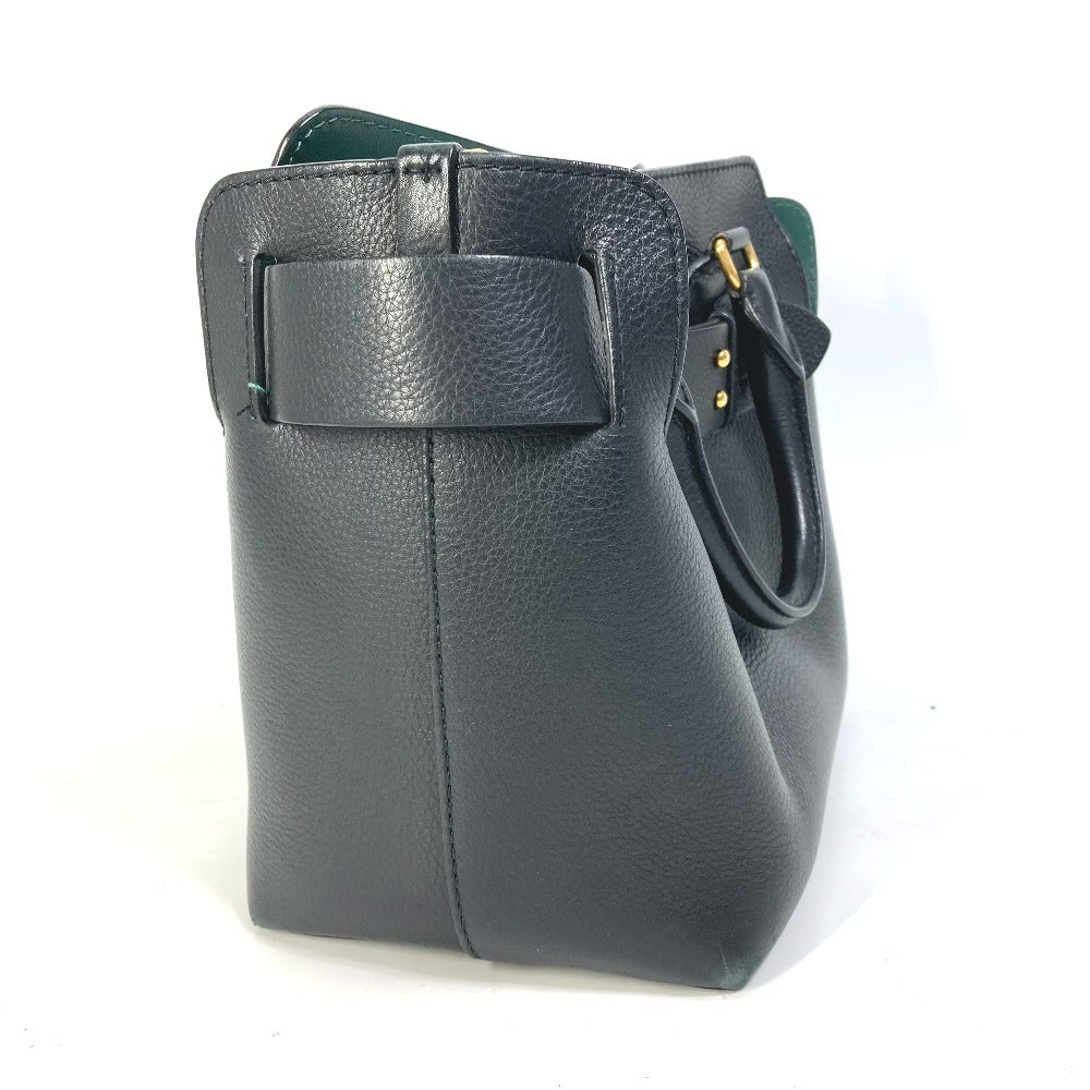 BURBERRY 4076733 Handbag, Shoulder Bag, Logo Belt Bag, 2-Way Shoulder Bag, Leather, Women's, Black
