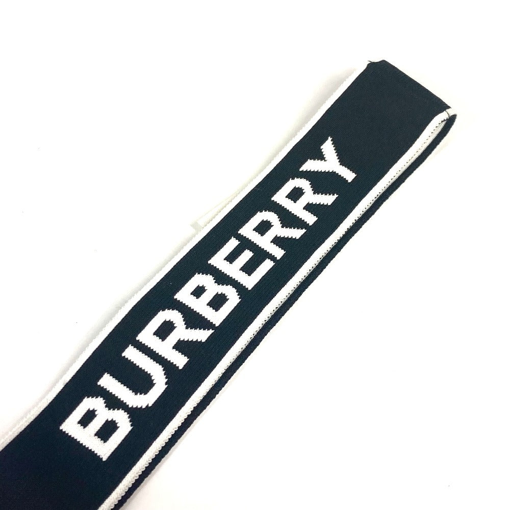 BURBERRY ロゴ ヘッドバンド アクセサリー ヘアバンド ナイロン レディース ブラック