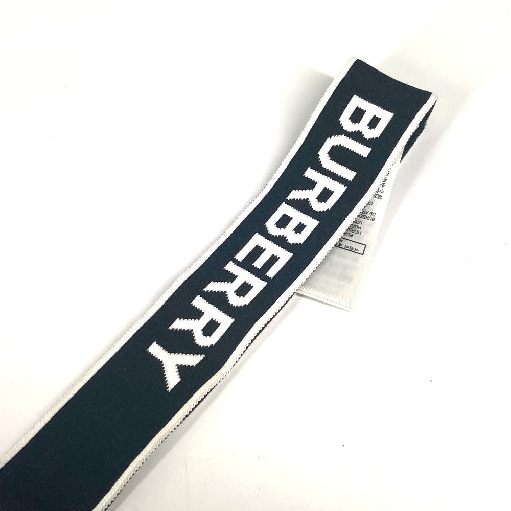 BURBERRY ロゴ ヘッドバンド アクセサリー ヘアバンド ナイロン レディース ブラック