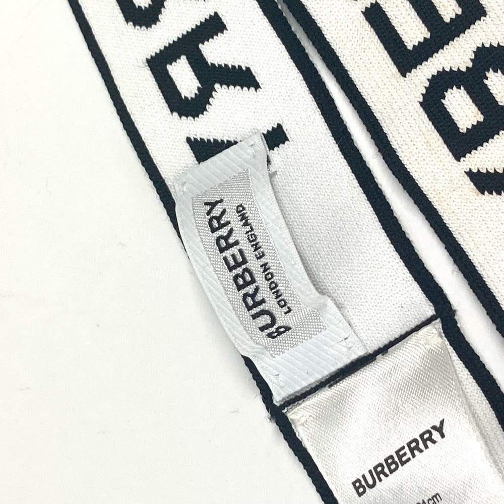 BURBERRY ロゴ ヘッドバンド アクセサリー ヘアバンド ナイロン レディース ブラック