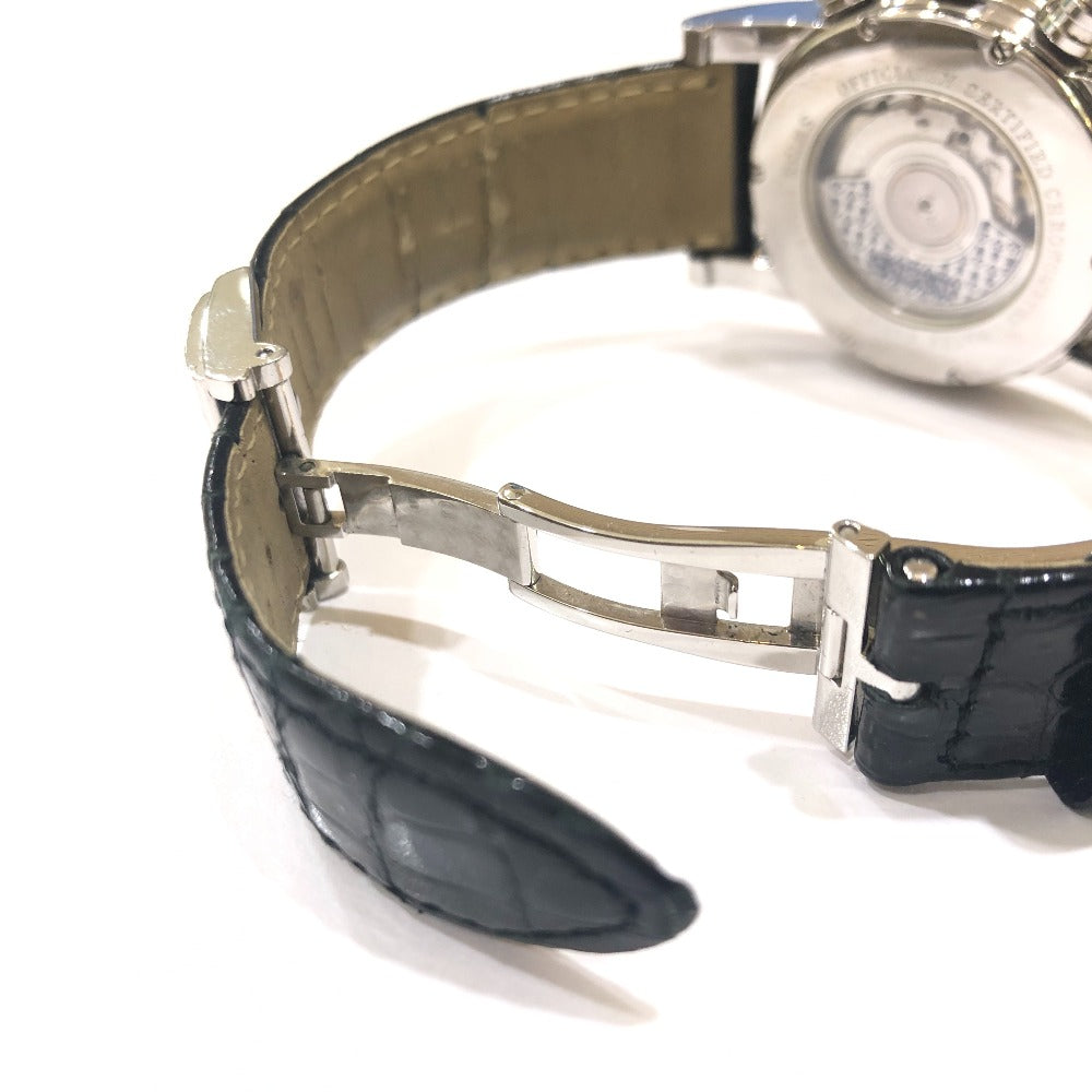 CORUM 983.201.20 Classic GMT Automatic Watch with See-Through Back, Stainless Steel, Men's, Silver