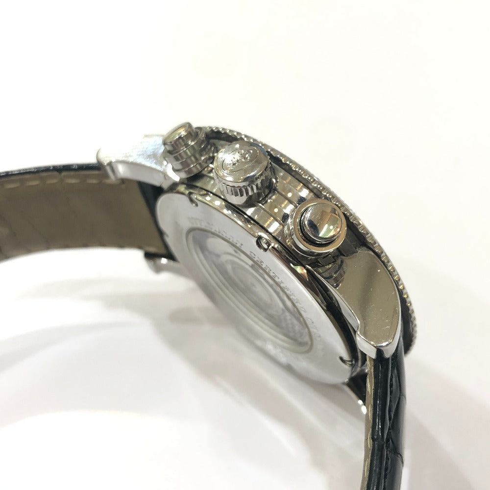 CORUM 983.201.20 Classic GMT Automatic Watch with See-Through Back, Stainless Steel, Men's, Silver