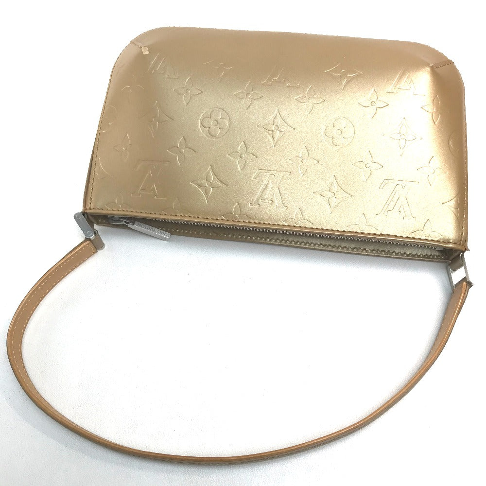 LOUIS VUITTON M55147 Monogram Matte Fowler One-Shoulder Bag in Monogram Matte Leather, Women's, Ambre Gold