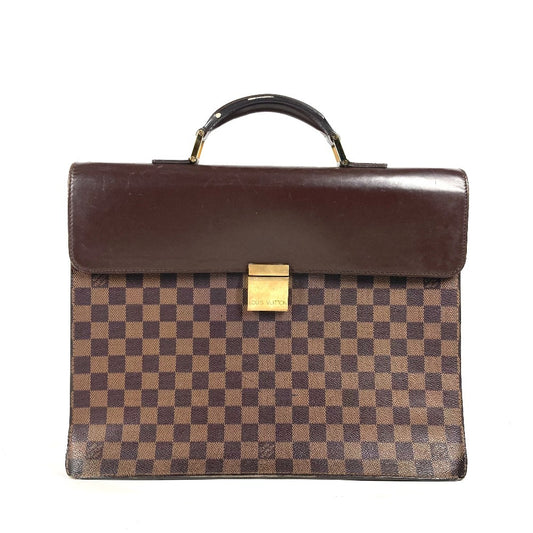 LOUIS VUITTON N53315 ダミエ アルトナPM カバン 書類バッグ ブリーフケース ビジネスバッグ ダミエキャンバス メンズ エベヌ ブラウン