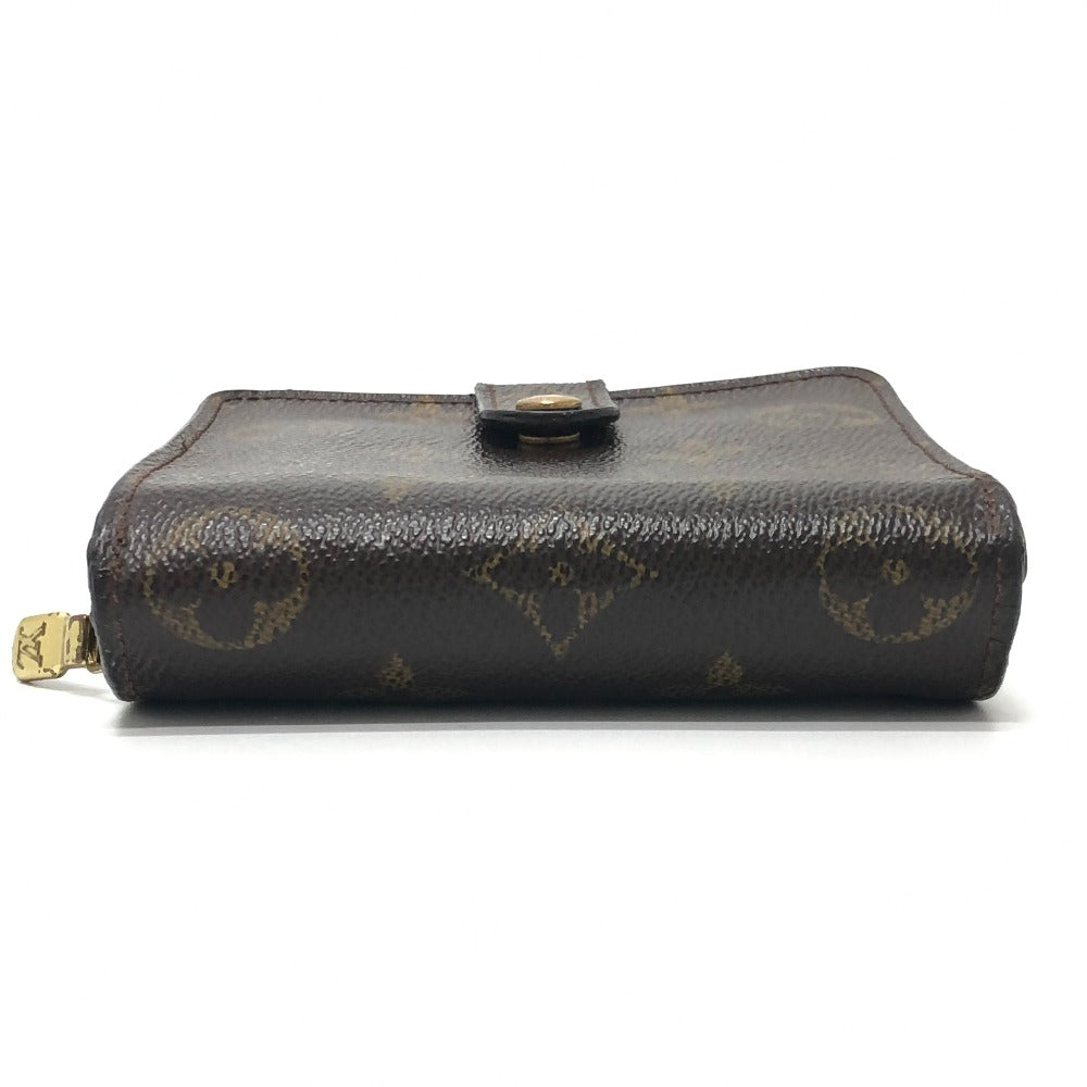 LOUIS VUITTON M61667 Compact zip BifoldCompact Wallet Folded wallet MonogramCanvas Brown Used