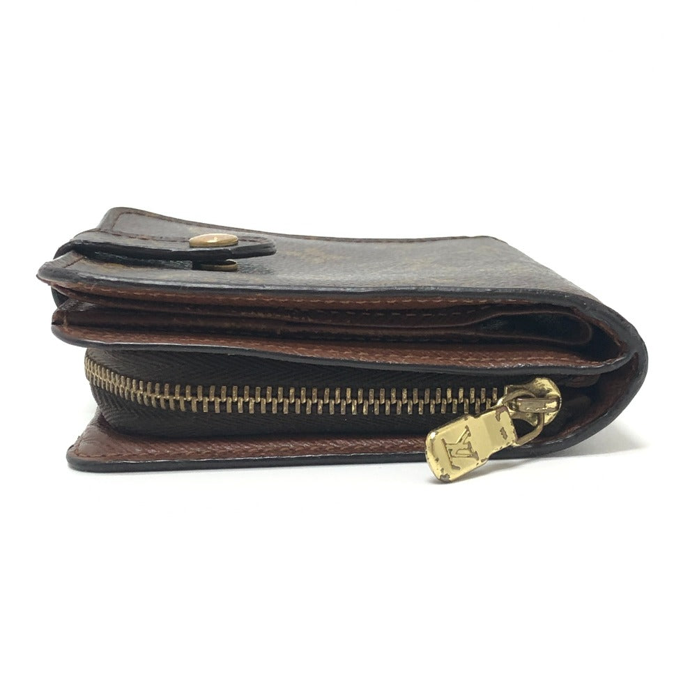 LOUIS VUITTON M61667 Compact zip BifoldCompact Wallet Folded wallet MonogramCanvas Brown Used