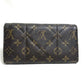 LOUIS VUITTON M66556 Monogram Etoile Portefeuille Sarah Wallet, Monogram Canvas, Unisex, Brown