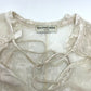 BALENCIAGA Crinkled Ribbon Sheer Rayon Blouse in White for Women