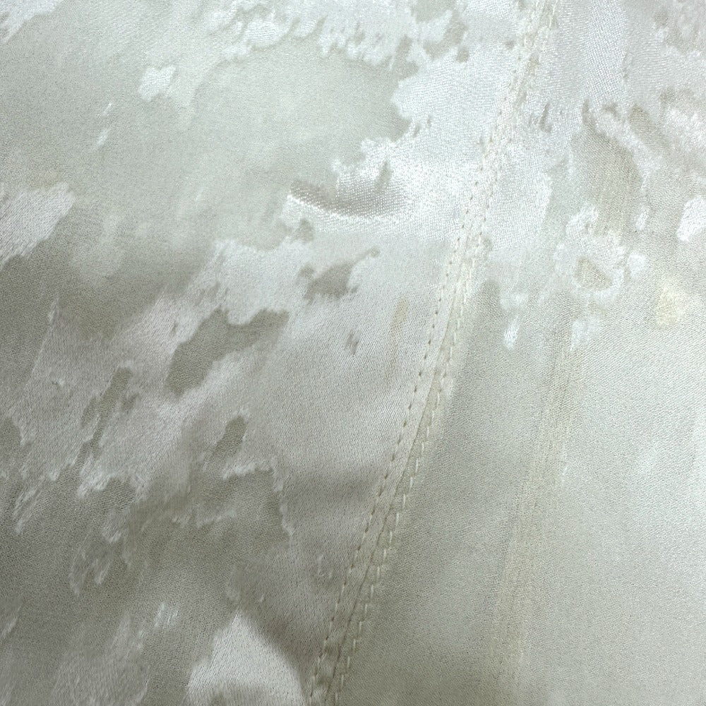 BALENCIAGA Crinkled Ribbon Sheer Rayon Blouse in White for Women