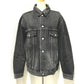 BALENCIAGA 529177 タグ有 ロゴ ストラス 18AW Gジャン デニムジャケット コットンデニム ユニセックス グレー グレー系