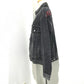 BALENCIAGA 529177 タグ有 ロゴ ストラス 18AW Gジャン デニムジャケット コットンデニム ユニセックス グレー グレー系