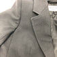 BALENCIAGA 571278 Single Black Basic Jacket with Shoulder Pads, Long Sleeve, Cotton, Women's, Black